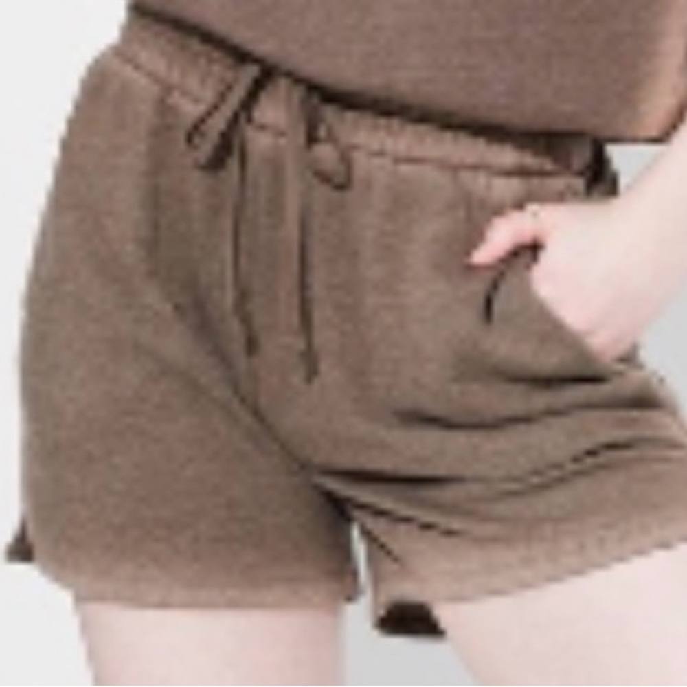 wild fable High-Rise Fleece Shorts in Pewter